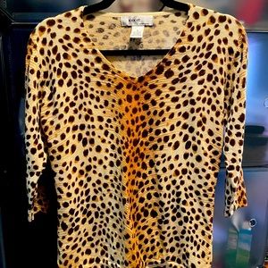 2 for $15 Deal ⭐️ 3/4 length Leopard Print sweater